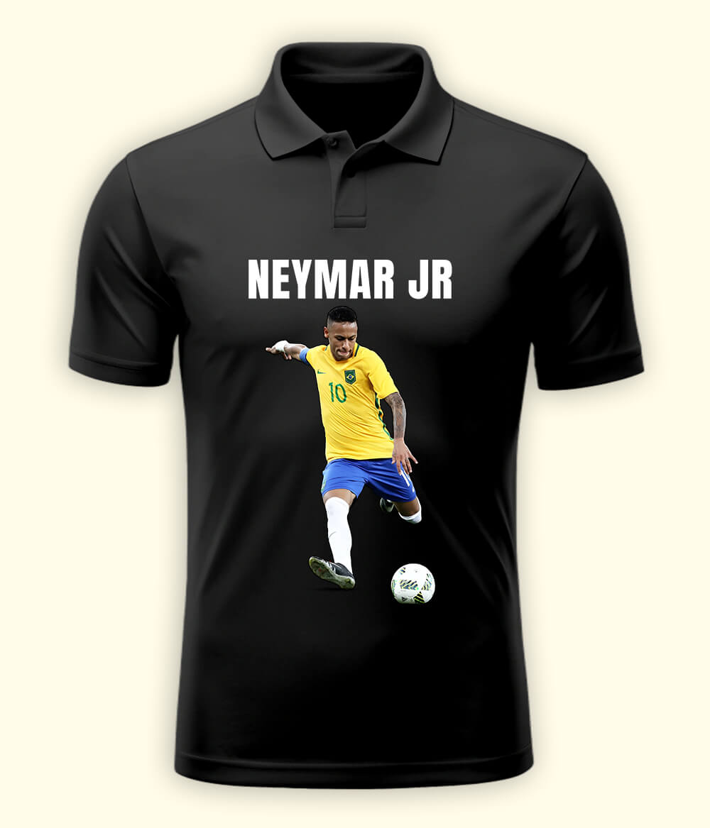 Neymar Jr Football Graphic Polo T-Shirt