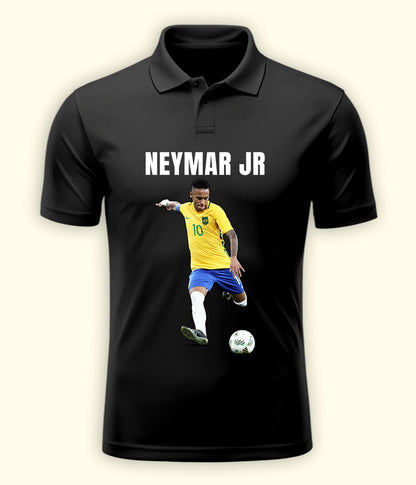 Neymar Jr Football Graphic Polo T-Shirt
