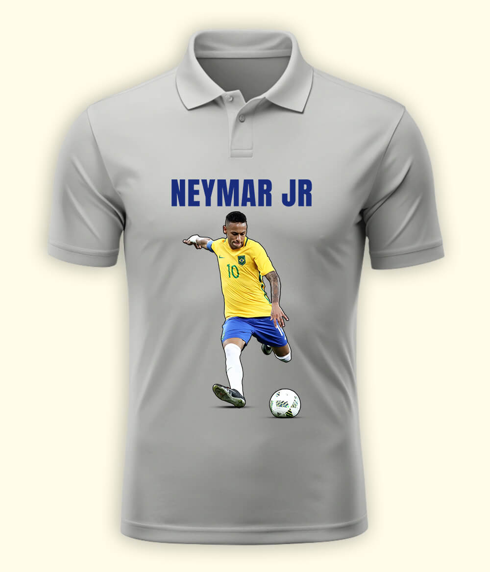 Neymar Jr Football Graphic Polo T-Shirt