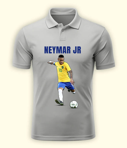 Neymar Jr Football Graphic Polo T-Shirt