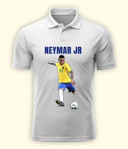 Neymar Jr Football Graphic Polo T-Shirt