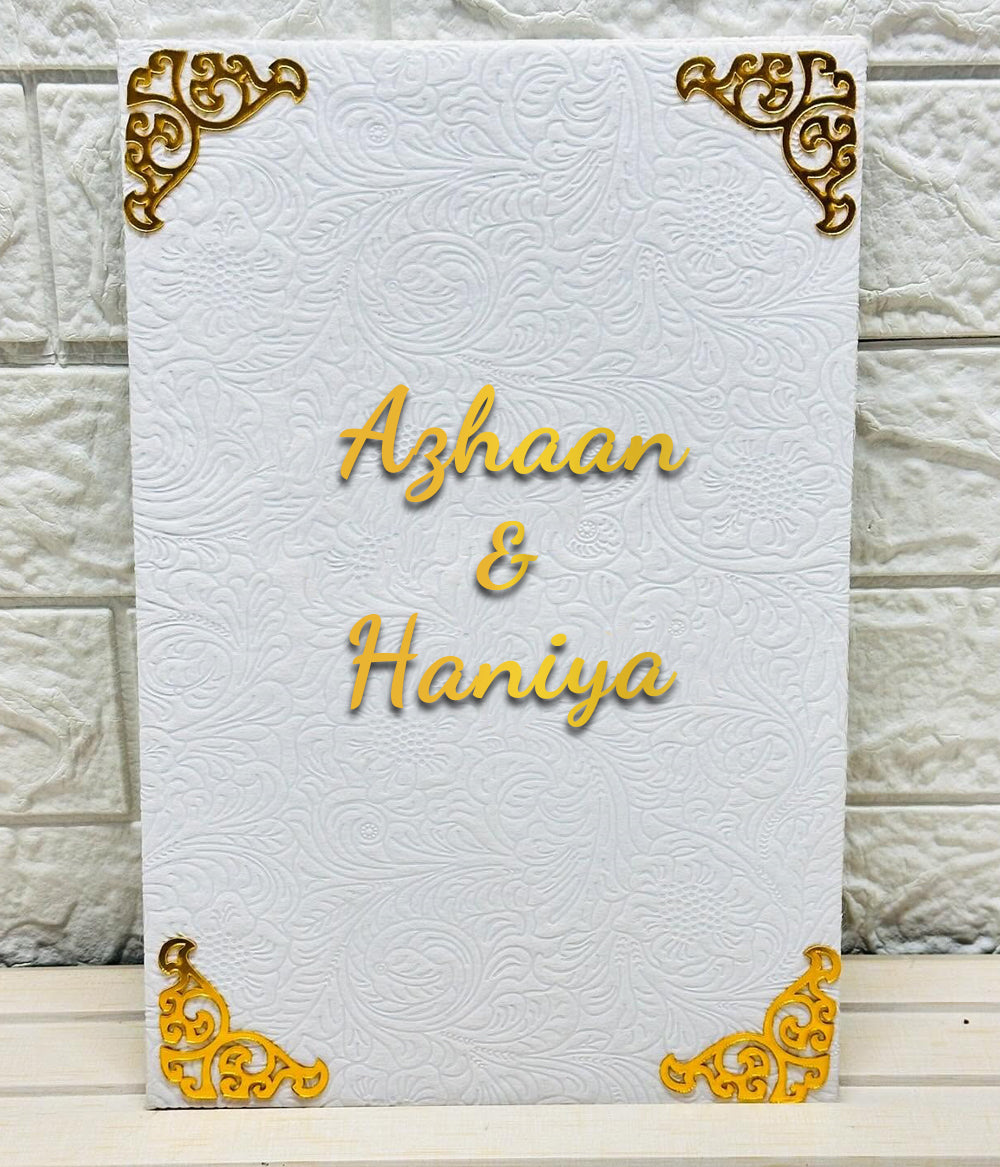 Nikkah Nama Velvet Booklet