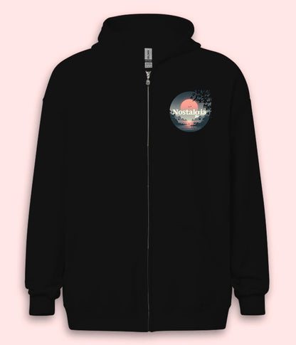 Nostalgic Sunset Zipper Hoodie (Unisex)