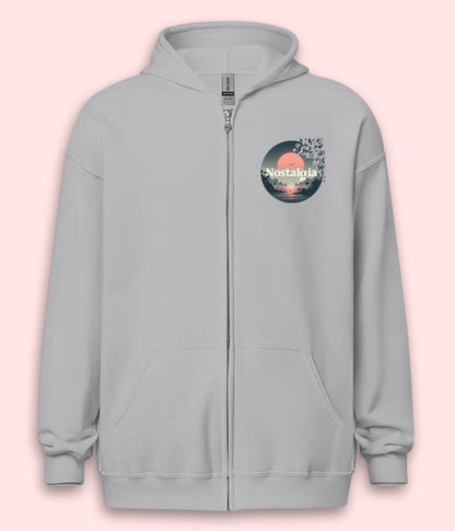 Nostalgic Sunset Zipper Hoodie (Unisex)