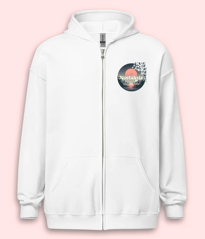 Nostalgic Sunset Zipper Hoodie (Unisex)