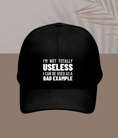 Black Not Totally Useless Cap
