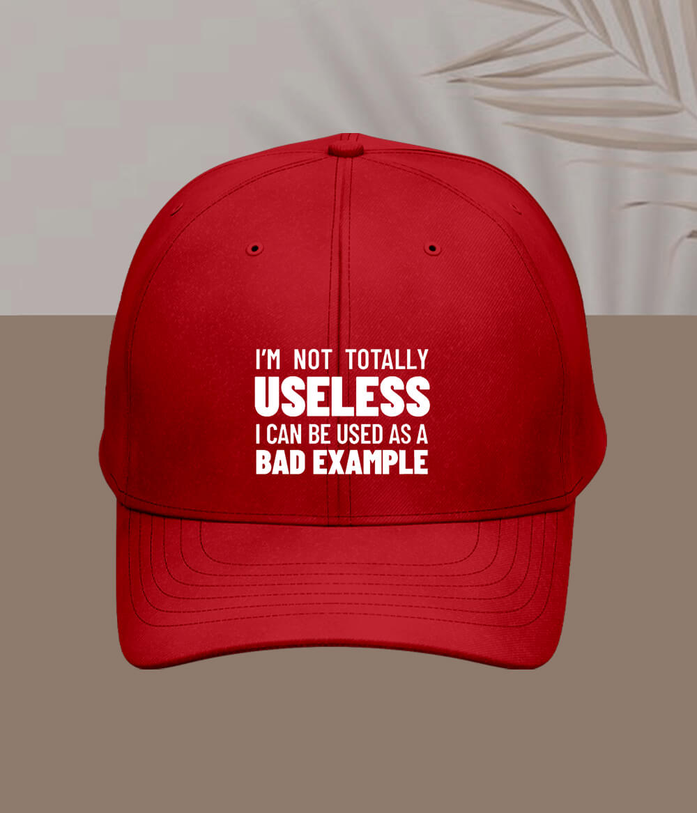Red Not Totally Useless Cap