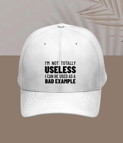 White Not Totally Useless Cap
