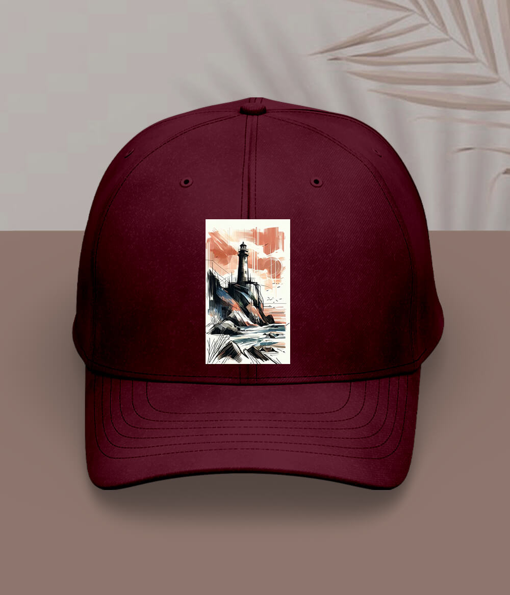 Maroon Ocean Cap