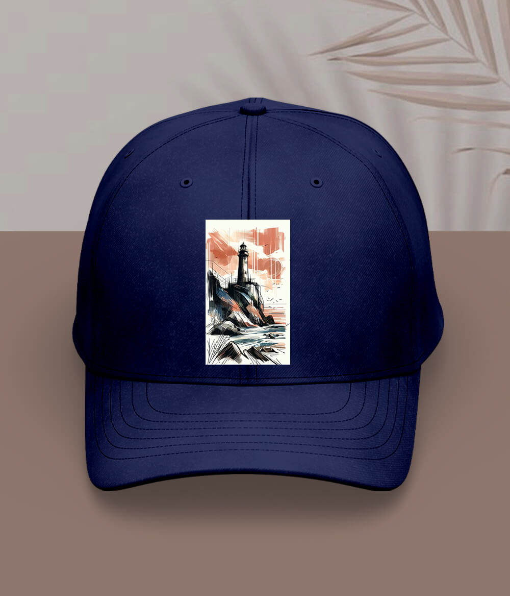 Navy Blue Ocean Cap