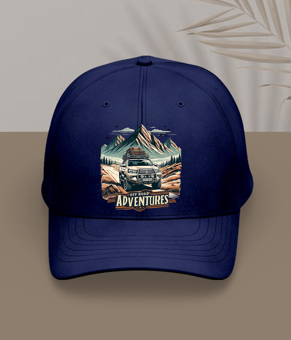 Navy Blue Off Road Adventure Cap
