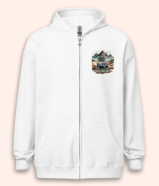 Off Road Adventure Zipper Hoodie