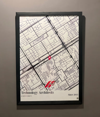 Office Map Frame (Customizable)