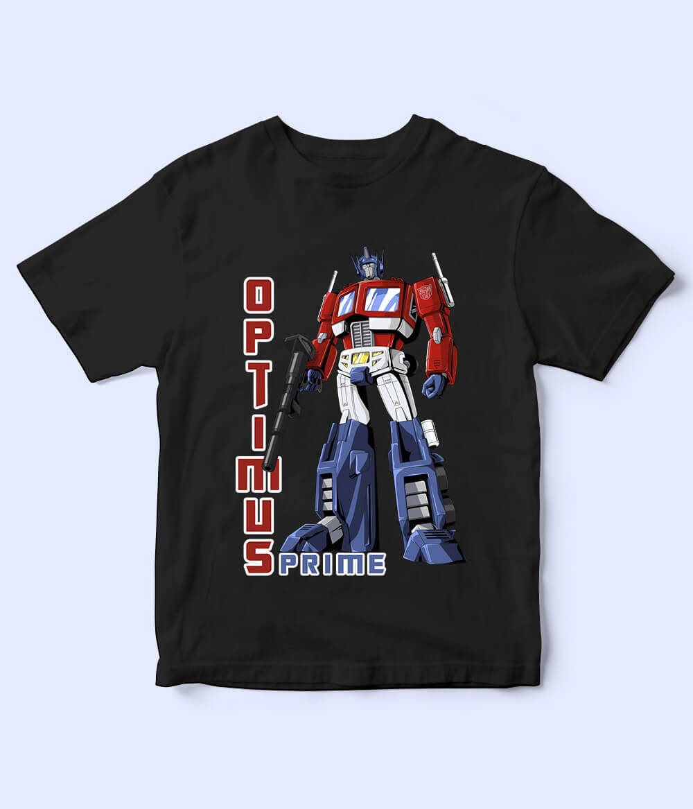 Optimus Prime Black Shirt for Boys