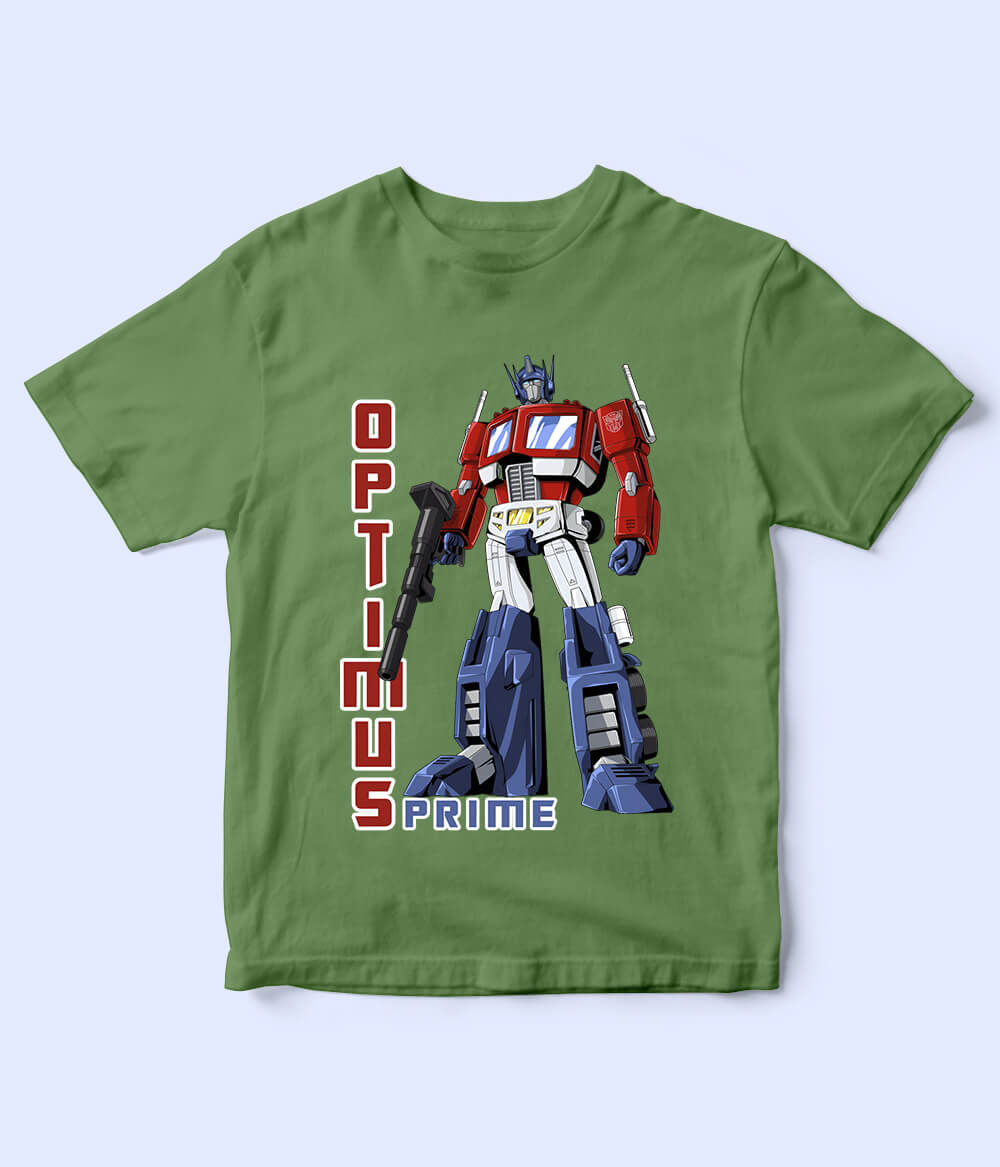 Optimus Prime Knorr Green Shirt for Boys