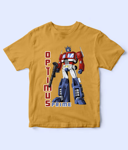 Optimus Prime Mustard Shirt for Boys