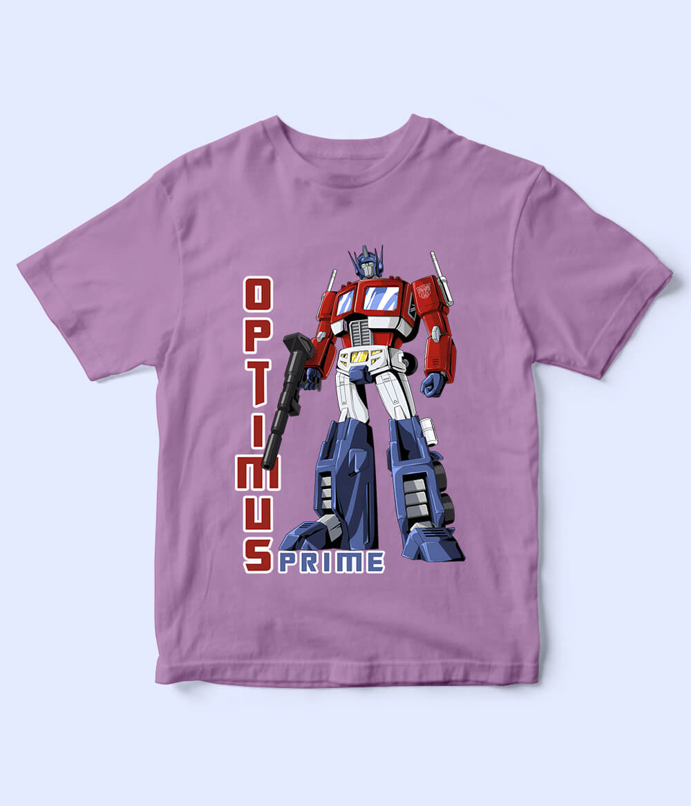 Optimus Prime Purple Shirt for Boys
