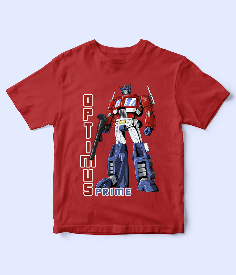 Optimus Prime Red Shirt for Boys