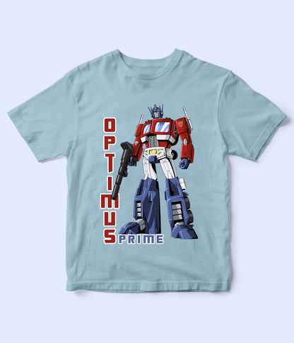 Optimus Prime Sky Blue Shirt for Boys