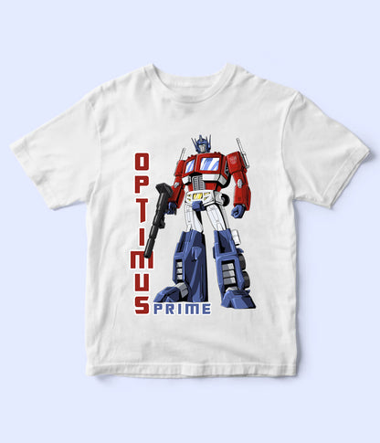 Optimus Prime White Shirt for Boys