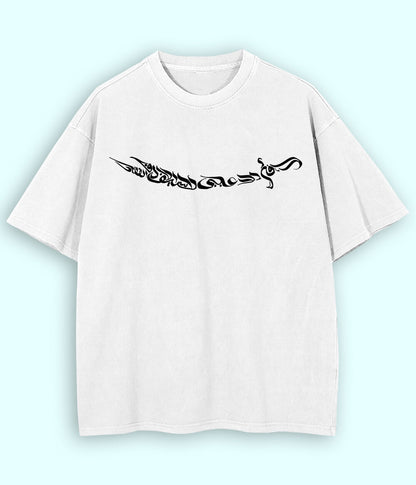 Oversized Ali Sword Calligraphy T-Shirt (Unisex)