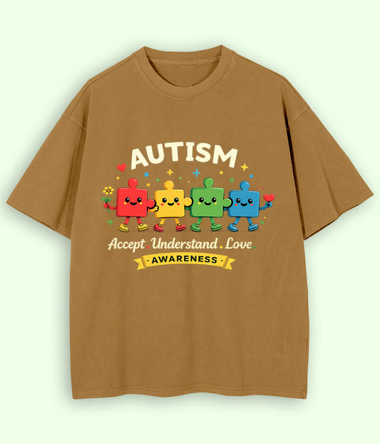 Oversized Autism Accept T-Shirt (Unisex)