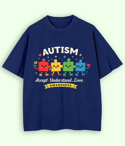 Oversized Autism Accept T-Shirt (Unisex)