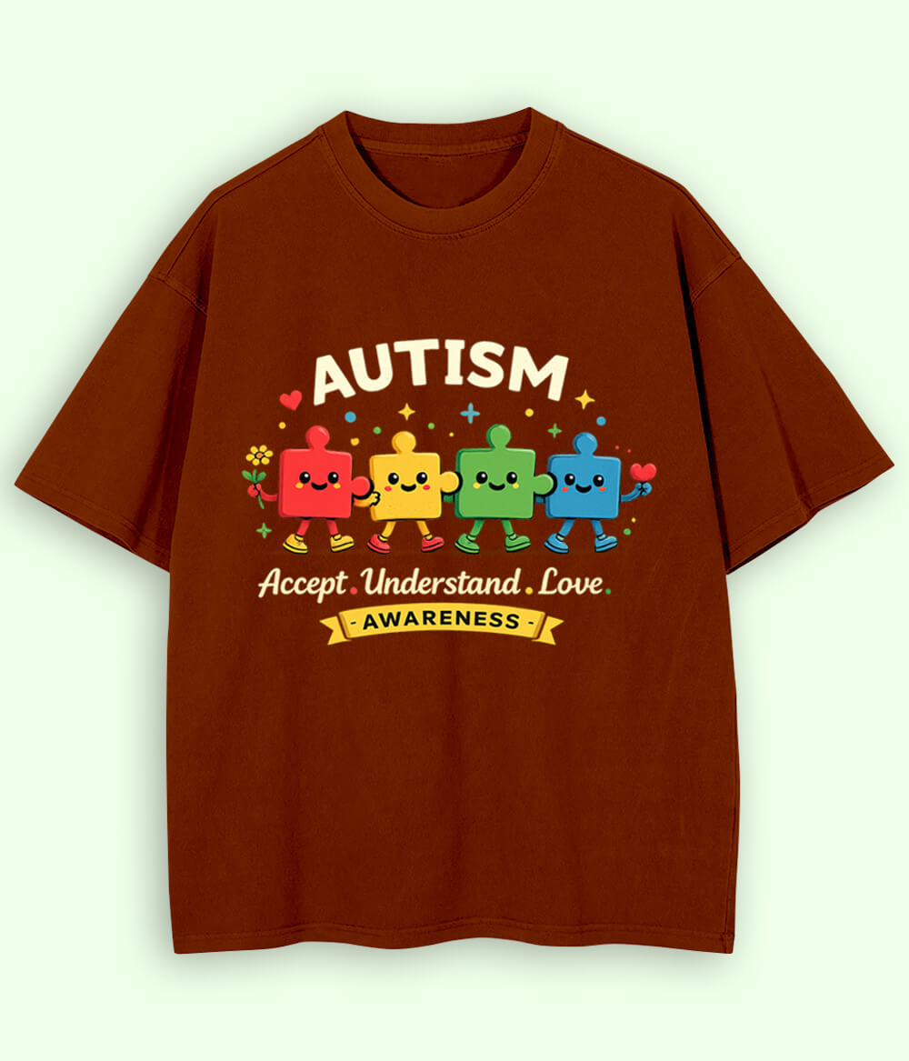 Oversized Autism Accept T-Shirt (Unisex)