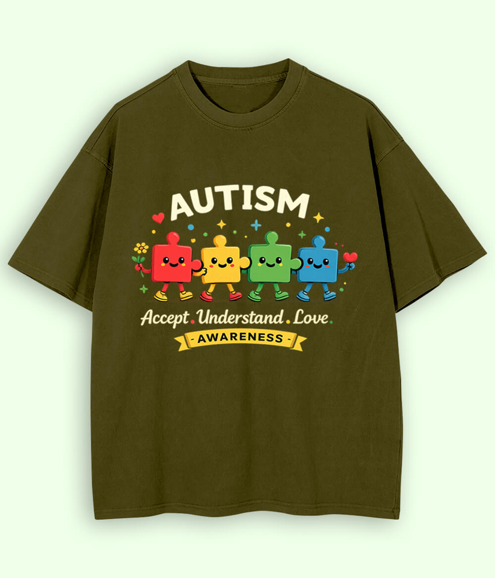 Oversized Autism Accept T-Shirt (Unisex)