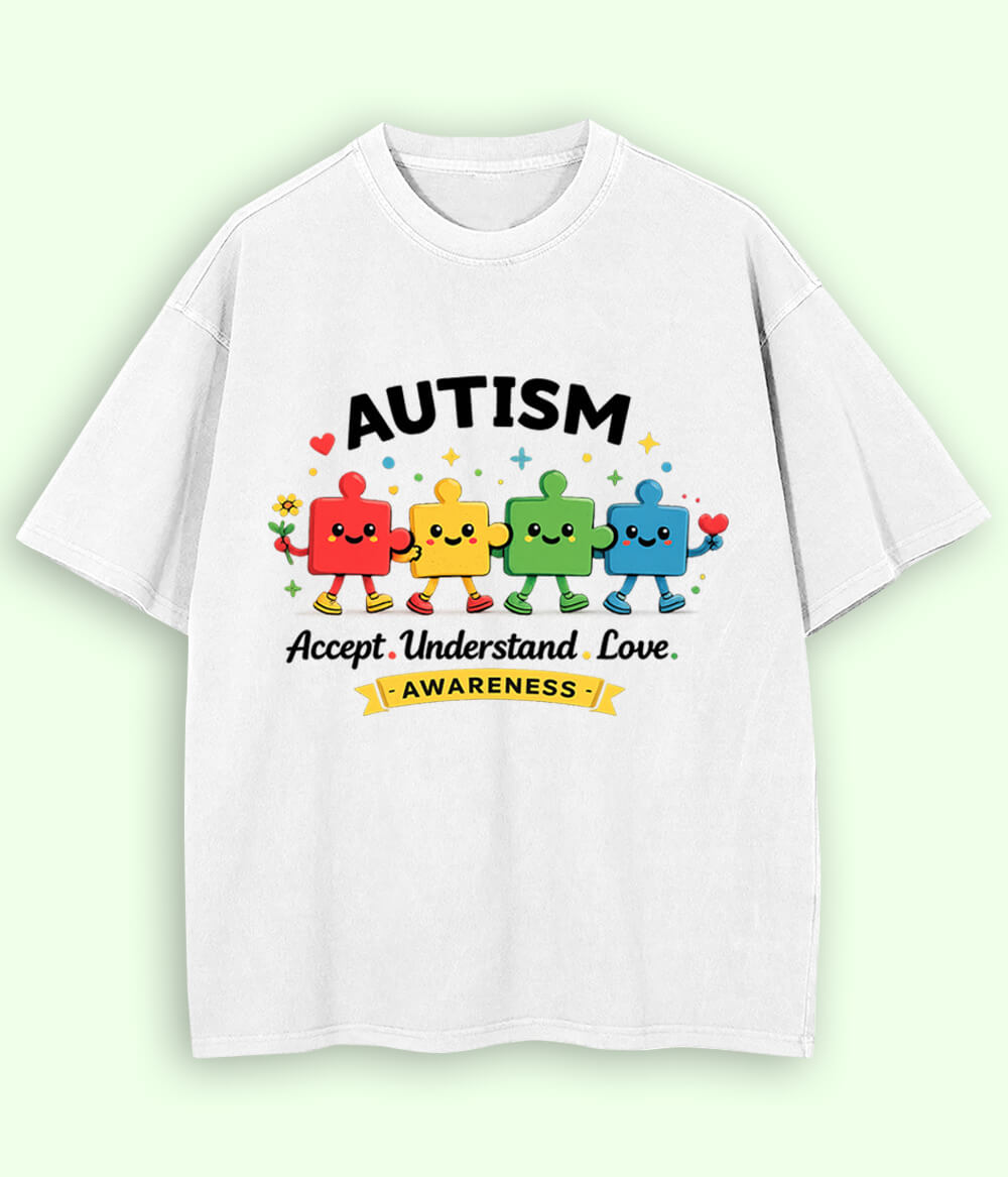Oversized Autism Accept T-Shirt (Unisex)