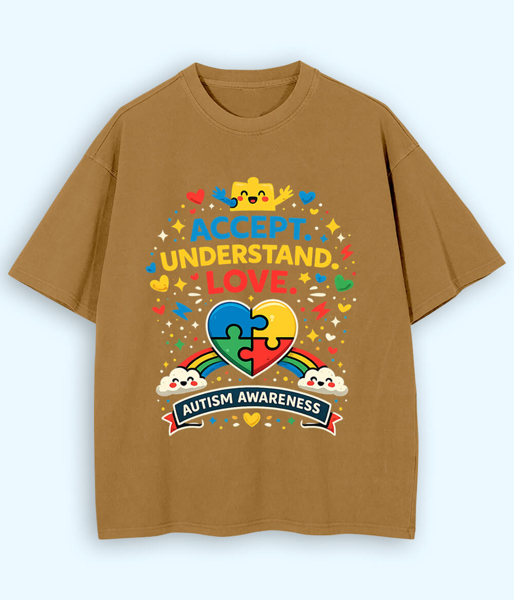 Oversized Autism Awareness T-Shirt (Unisex)