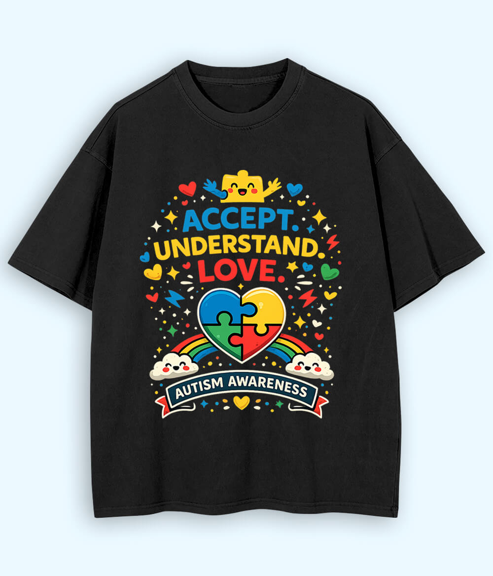 Oversized Autism Awareness T-Shirt (Unisex)