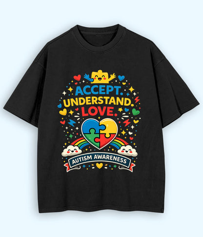 Oversized Autism Awareness T-Shirt (Unisex)