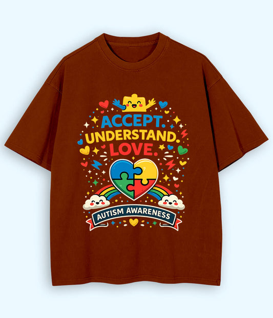 Oversized Autism Awareness T-Shirt (Unisex)