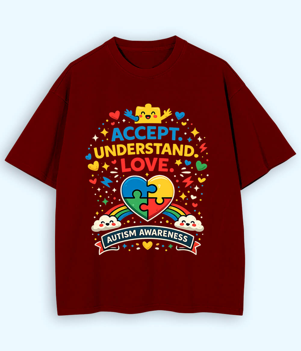 Oversized Autism Awareness T-Shirt (Unisex)
