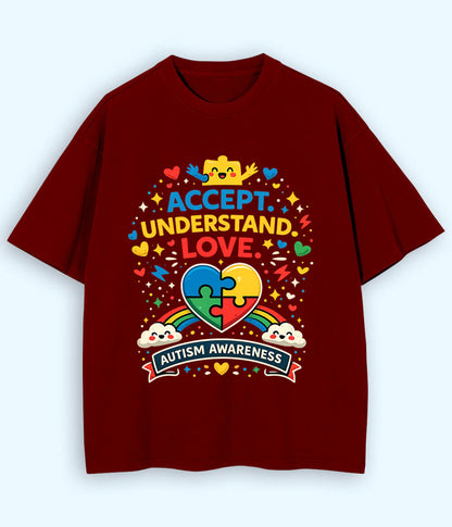 Oversized Autism Awareness T-Shirt (Unisex)