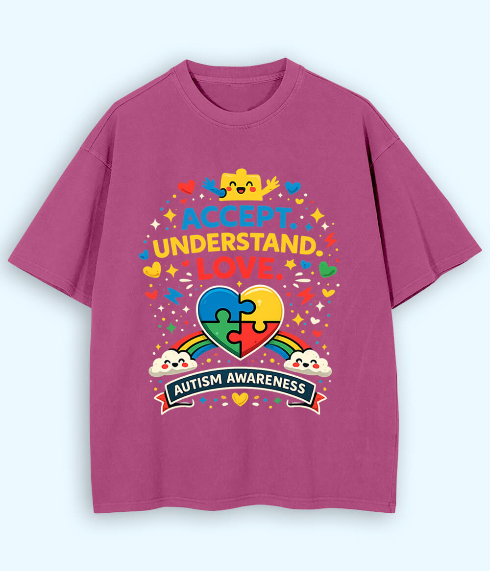 Oversized Autism Awareness T-Shirt (Unisex)