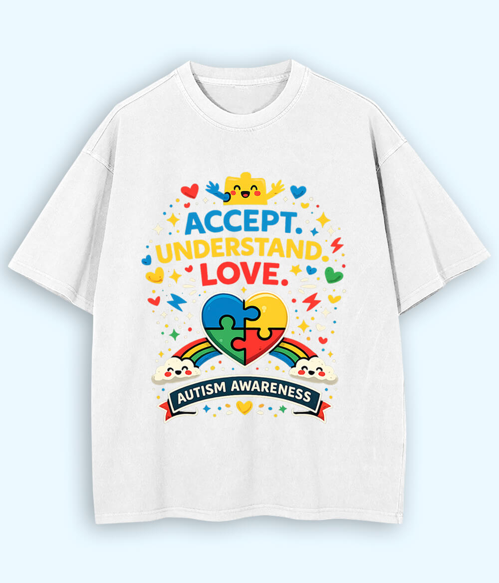 Oversized Autism Awareness T-Shirt (Unisex)