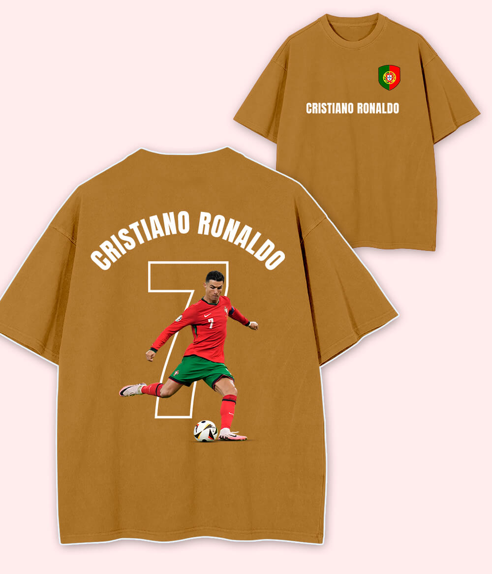 Oversized Cristiano Ronaldo Portugal Fan T-Shirt