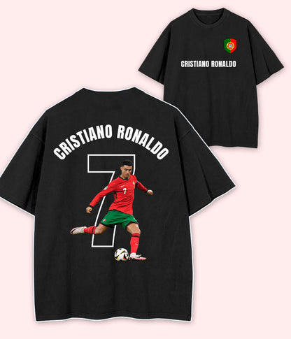 Oversized Cristiano Ronaldo Portugal Fan T-Shirt