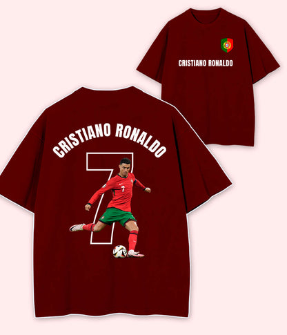 Oversized Cristiano Ronaldo Portugal Fan T-Shirt