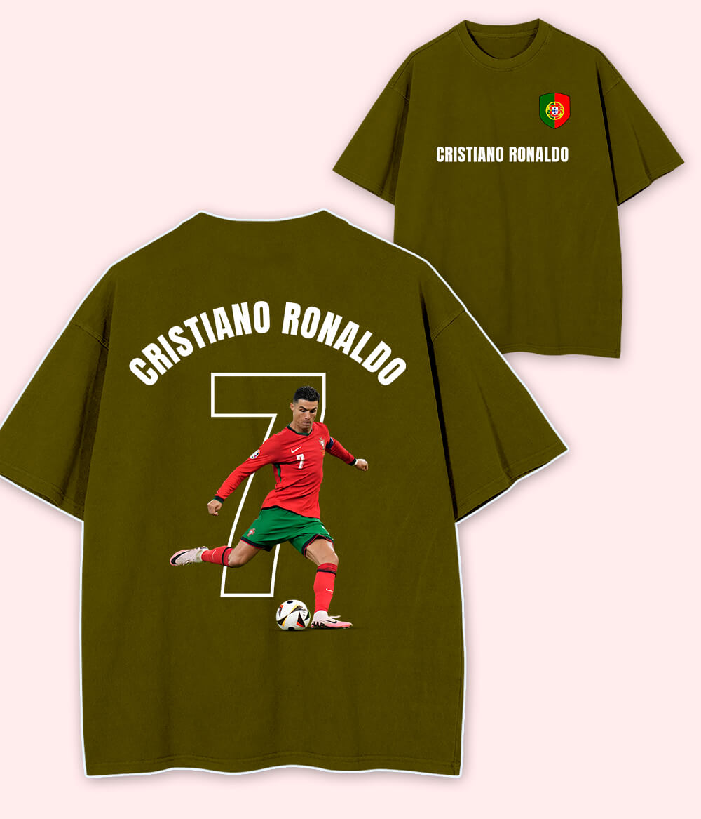 Oversized Cristiano Ronaldo Portugal Fan T-Shirt