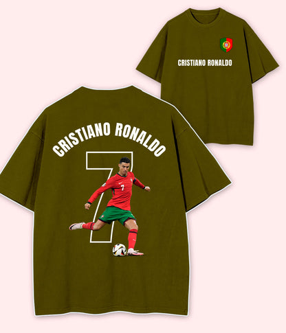 Oversized Cristiano Ronaldo Portugal Fan T-Shirt