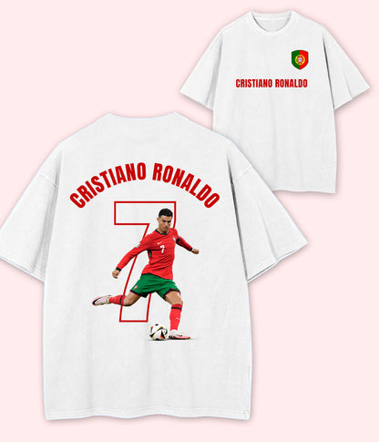 Oversized Cristiano Ronaldo Portugal Fan T-Shirt