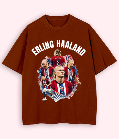 Oversized Erling Haaland Norway Supporter T-Shirt