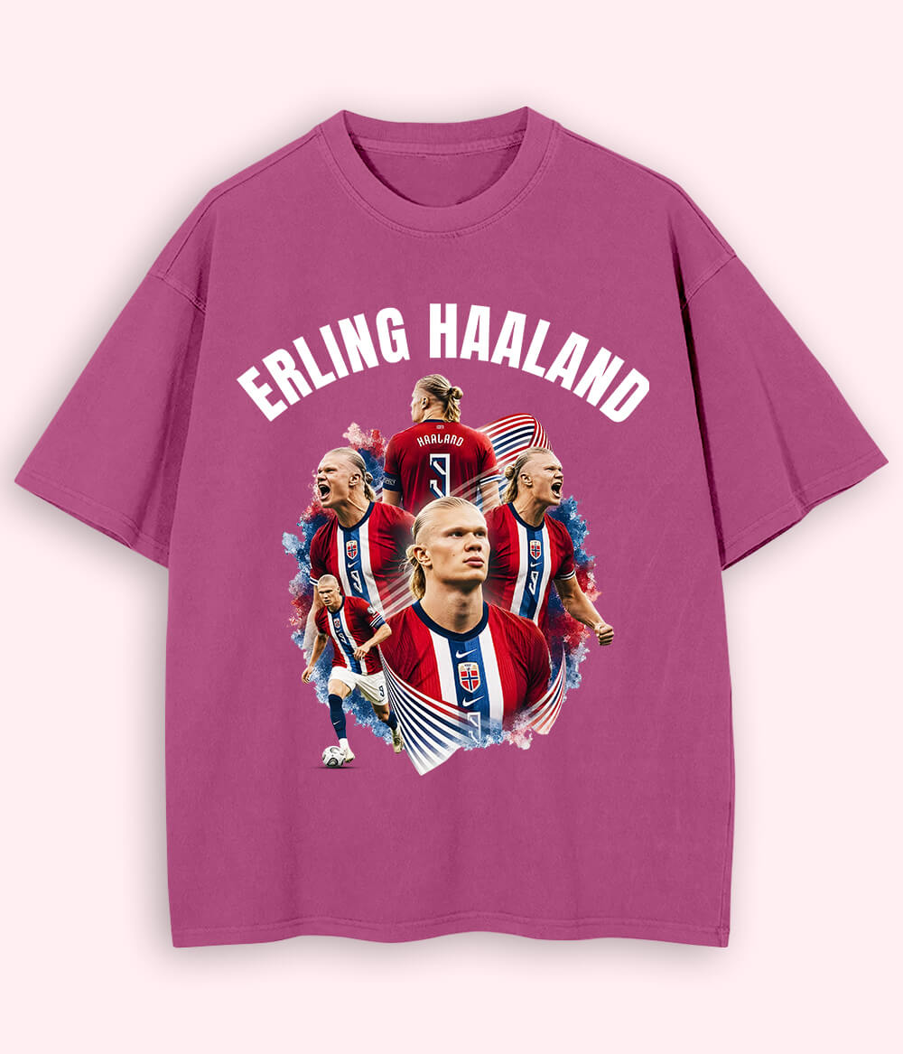 Oversized Erling Haaland Norway Supporter T-Shirt