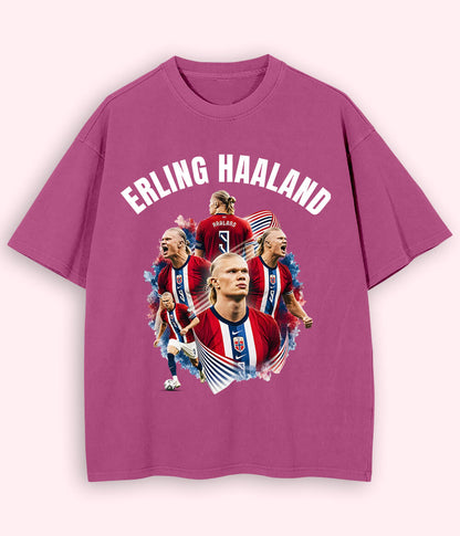 Oversized Erling Haaland Norway Supporter T-Shirt
