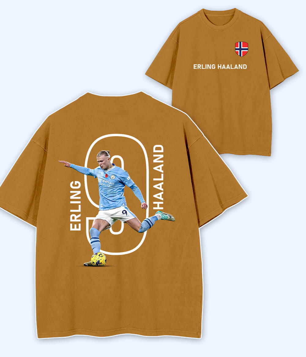 Oversized Erling Haaland Premier League Football T-Shirt