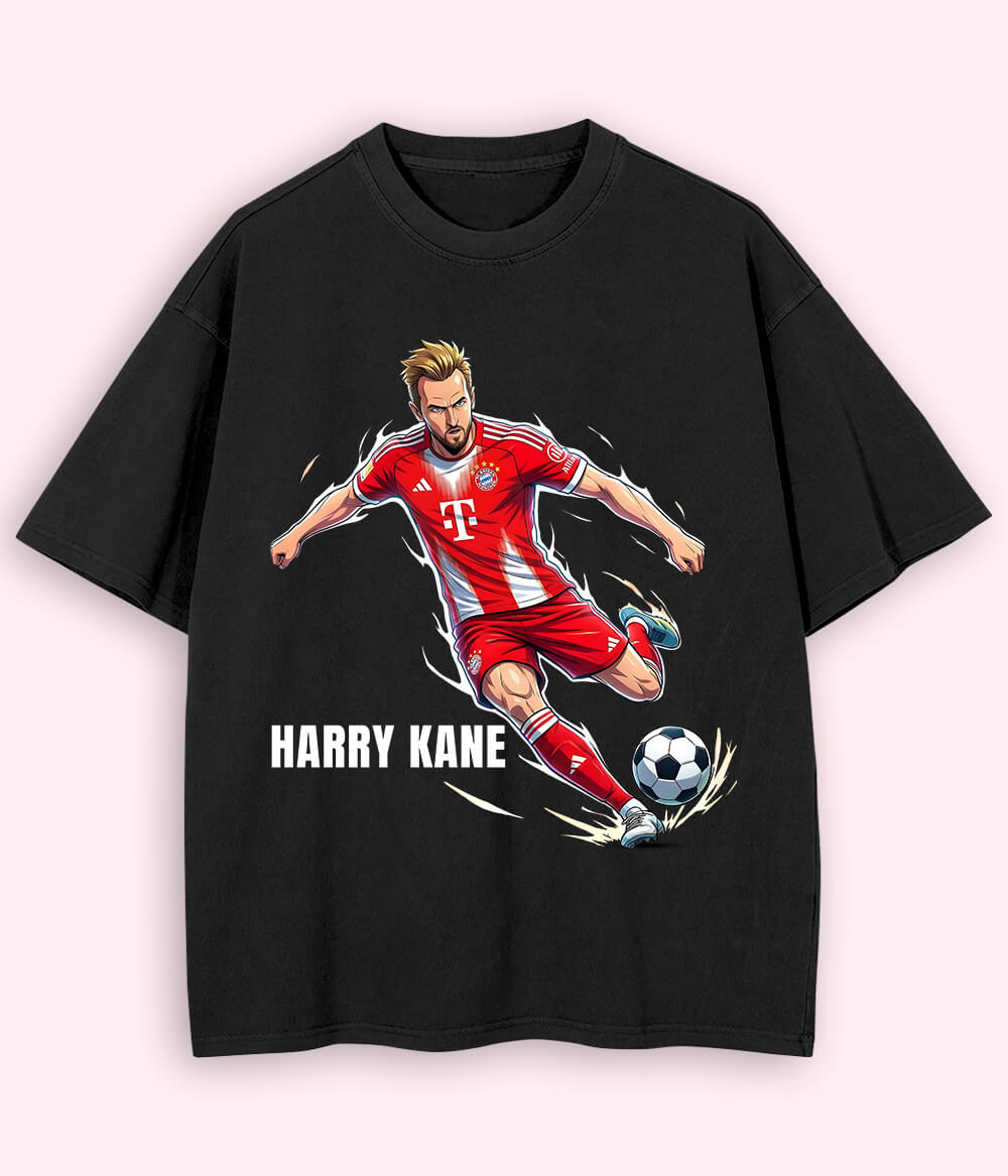 Oversized Harry Kane Bayern Munich Supporter Football T-Shirt