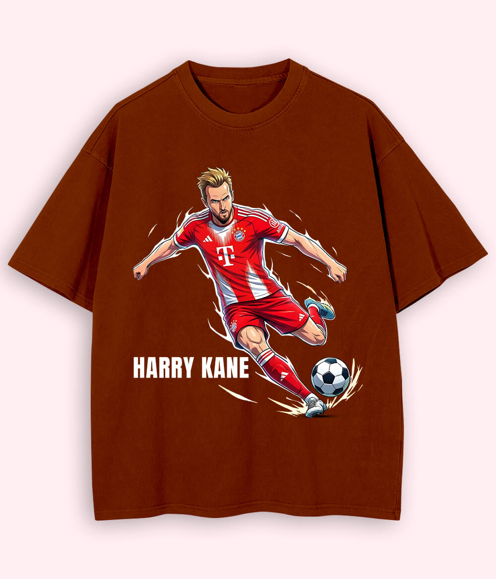 Oversized Harry Kane Bayern Munich Supporter Football T-Shirt